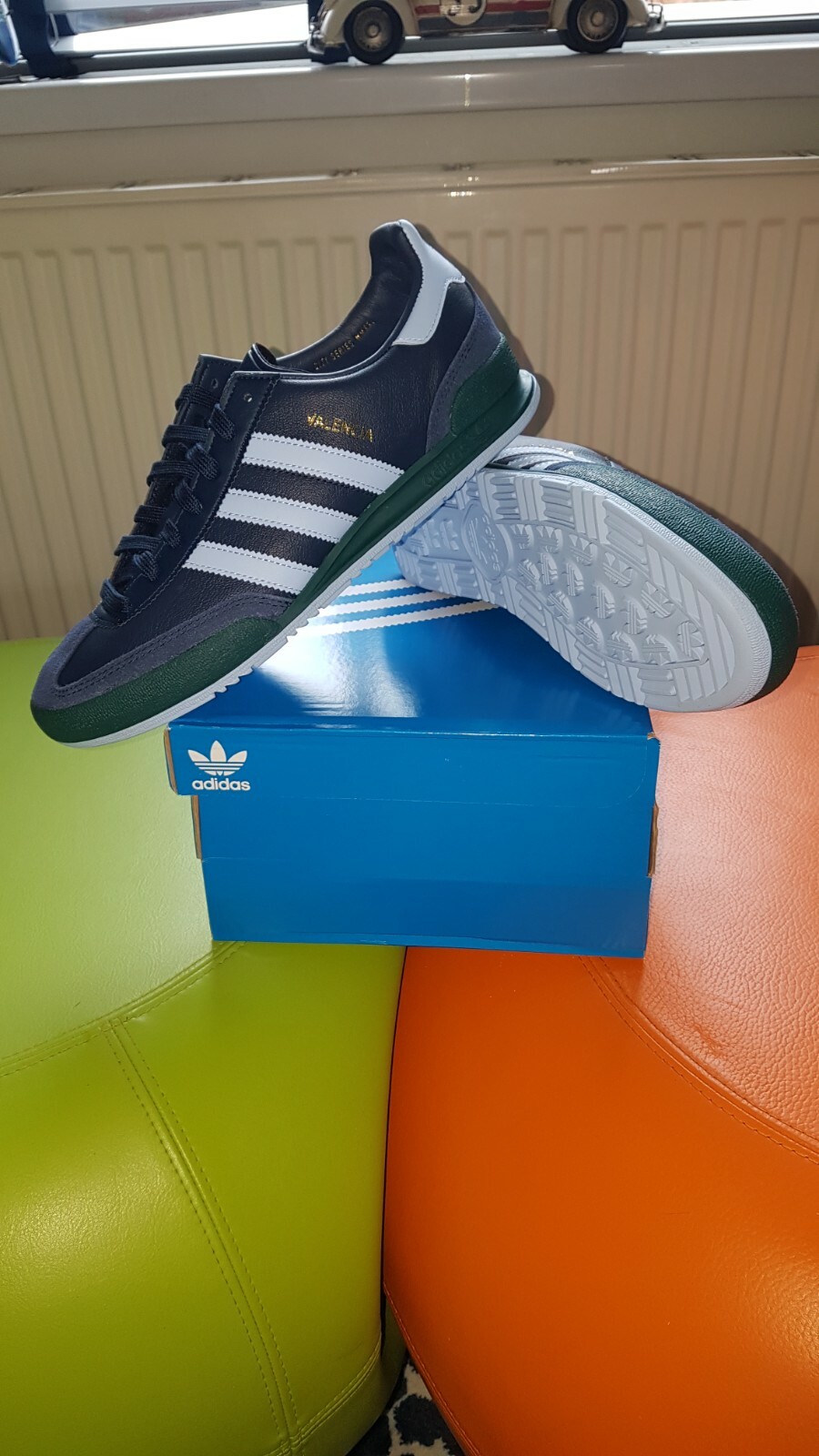 Купить adidas jeans trainers navy 